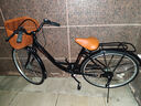金武端自行车成人通勤车单车学生式女士轻便休闲实心胎复古上班变速买菜 尊享版-单速-黑色 26寸 实拍图