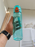 希乐大容量塑料杯tritan男运动水杯女高颜值随手杯带滤网 迪卡蓝680ml 实拍图