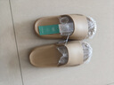 百慕倾臣踩屎感拖鞋男士夏季外穿2025新款室内家居厚底防滑eva凉拖鞋夏天 卡其【EVA不臭脚】 40-41 适合39-40（内长260mm） 实拍图