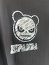 HI PANDA你好熊猫短袖T恤男美式高街痞帅个性夏季舒适透气重磅纯棉五分袖 【100%纯棉】-黑#JDP熊猫粉笔 3XL 实拍图