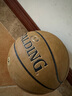 斯伯丁（SPALDING）篮球飞行员06十字型防尘吸湿皮料室内外通用7号成人青少年77-739Y 实拍图