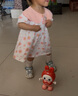 G.duck小黄鸭童装女童连衣裙夏季洋气儿童短袖小裙子女宝宝夏天碎花裙 粉红色 90 (建议80cm 2-3岁左右)cm 实拍图
