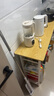 全品屋厨房置物架落地多功能切菜桌子多层餐边锅具置物收纳柜橱柜窄边柜 【橡木色台面】可切菜剁肉 双层长120宽35 实拍图