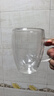 京东京造 玻璃杯 个人专用茶水杯子双层玻璃耐热咖啡马克杯380ml 实拍图