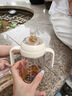 bebebus彩虹学饮杯鸭嘴杯婴儿水杯6个月以上宝宝非奶瓶防呛重力球吸管杯 简约白 270ml 【吸嘴杯】 实拍图