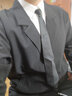 巨楠 春夏季休闲西装男士痞帅宽松长袖西服套装大码单西韩版潮流外套 两件套(斜口袋上衣)+裤子 2XL (140-150斤) 实拍图