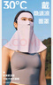 蕉下（beneunder）脸基尼女全脸防晒医美面罩防紫外线口罩高颜值骑行面罩护脸蓝烟灰 实拍图