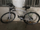 ICOLOUR变速死飞山地自行车男弯把单车公路车赛车实心胎双碟刹成人女中学 减震-白黑色24速40刀 实拍图