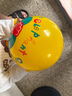 费雪（Fisher-Price）儿童玩具球 宝宝小皮球拍拍球22cm(黄色 赠打气筒)生日礼物礼品 实拍图