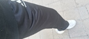 阿迪达斯 （adidas）运动裤男春季宽松透气直筒裤跑步运动防风休闲裤 黑白  L  实拍图