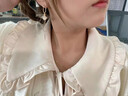 翠奢缘轻奢品牌流苏长款耳环女气质耳饰耳坠情人节生日礼物送女朋友老婆 星星流苏耳环（黄金色） 实拍图