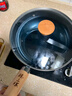 臻三环铁锅章丘炒锅小铁锅无涂层不易粘锅炒菜锅平底煎锅古斗礼盒装 古斗套装 26cm 实拍图