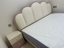 全友家居 奶油风皮艺床头软包靠背女孩公主床1.8米×2米儿童双人大床 实拍图