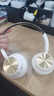 联想（Lenovo）复古潮流降噪头戴式无线蓝牙耳机 音乐游戏高音质金属千禧网红明星显小时尚头戴穿搭耳机  TH66白 实拍图