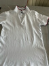 罗蒙男童短袖polo衫校服春夏新款T恤女童班服 条纹白色短袖POLO衫 160 实拍图