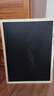 AUCS小白板写字板粉笔黑板家用45*60cm 儿童挂墙磁性办公室会议涂鸦看板双面黑白班广告板 J4560TL 实拍图
