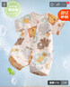 wua·wua婴儿衣服夏季薄款连体衣纯棉新生儿外出爬服宝宝短袖睡衣空调房 满印马戏团（对开按扣） 80cm （适合9-12个月 16-20斤） 实拍图