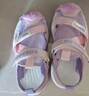 巴布豆（BOBDOG）童鞋女童包头沙滩鞋夏季软底时尚儿童凉鞋 105532008 嫩粉/粉紫33 实拍图