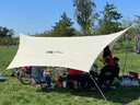 牧高笛（MOBIGARDEN）六角天幕户外露营遮阳防晒防雨天幕俊庭升级版 NX20661014 象牙白 实拍图
