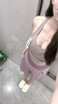 VICTORIATOURIST瑜伽服女跑步运动套装夏季防晒健身服普拉提短袖短裤带胸垫两件套 实拍图