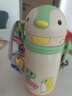 babycare小企鹅儿童保温杯婴幼儿宝宝保温奶瓶水壶学饮直饮吸管杯儿童水杯 赠直通吸嘴- 背带款浅嗬绿450ml 实拍图