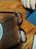 依视路（ESSILOR） 钻晶系列高清耐磨防蓝光近视超薄镜片专业配度数眼镜架男女镜框 TR90-全框-1082BK-黑色 镜框+依视路膜御防蓝光1.56现片 实拍图