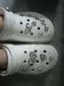 CROCS卡骆驰檀健次同款经典泡芙洞洞鞋轻便舒适男女同款花园鞋|207521 白色-100(含智必星) 40 (250mm) 实拍图