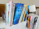 得力亚克力大容量收纳六件套【透明收纳篮+透明书立+多联笔筒+大号抽屉收纳盒+中号抽屉收纳盒*2】 实拍图