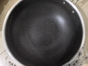 炊大皇 炒锅 304不锈钢炒菜锅煎锅 平底不粘炒锅32cm 可立可视盖不挑灶 实拍图