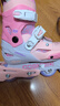 micro迈古联名COSMOID轮滑鞋儿童男女直排溜旱冰硬壳初学 JOY粉色套餐S 实拍图