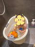 skingcond儿童加厚洗澡桶宝宝泡澡桶小孩可坐式沐浴桶家用婴儿游泳澡盆 【智能感温数显设计】 柠檬黄-小号【0-3岁】 实拍图