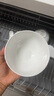 瓷侠客北欧简约陶瓷饭碗家用纯白吃米饭碗骨瓷大号面碗可微波纯色小汤碗  4.5英寸标准米饭碗【1个】 实拍图