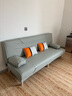 徽月（no） 多功能沙发床坐卧两用可折叠单人床双人位客厅小户型简易沙发 猫抓皮 · 浅灰 【炫彩海绵款】2.0米长X1.2米宽(2扶2腰) 实拍图