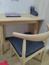 巧手七（QIAOSHOUQI）实木书桌 学习桌简易写字台中学生书桌椅北欧桌子现代简约电脑桌 原木色 + 椅子 80cm*50cm*75cm（长宽高） 实拍图