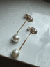伊灿长款流苏仿珍珠耳环无耳洞耳夹小众设计感高级耳坠2025新款爆耳饰 长款显瘦珍珠耳夹款无耳洞拍 实拍图