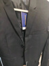 罗蒙（ROMON）西服男士小西装外套职业正装修身休闲伴郎服 黑色2XL 实拍图