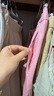 无印良品（MUJI）女式 汉麻 宽版裤 裤子女款 休闲裤阔腿裤长裤女装  25年夏季 粉红色 BE1SKC5S M （160/66A） 实拍图
