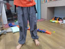 小猪班纳儿童夏装裤子2025新款女童冰丝长裤夏季冲锋裤男童户外速干运动裤 【工装裤A】铁灰/纯色 140 （体重56-68） 实拍图