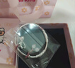 梵际999.9足银手镯繁花似锦helloKitty实心推拉镯kt猫七夕情人节礼物 繁花猫咪银手镯+猫咪礼盒 约18克 实拍图