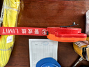 准航警戒带警戒线 安全隔离警示工地施工 盘式盒装伸缩涤纶加厚50米 实拍图