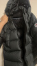 保姆鹅  儿童羽绒服宝宝中长款护脸加厚鸭绒外套防风保暖童装冬装 炭黑 140 实拍图
