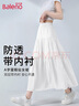 班尼路（Baleno）含内衬蛋糕半身长裙女2025夏季新款遮腰显瘦亲肤透气中长款A字裙 实拍图