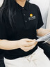 源于衣夏季工作服定制工衣POLO短袖衣服印字T恤文化衫广告衫logo刺绣男 黑色 XL 实拍图