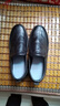 回力君牛皮鞋断码男鞋真皮软皮透气商务休闲鞋牛筋软底中老年爸爸鞋懒人 黑色 39 实拍图