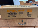 特美居（temeiju）一次性饭盒圆形透明塑料快餐盒加厚带盖打包盒汤碗50套装500型 实拍图