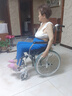 凯莱宝老人手动轮椅 折叠轻便带坐便 骨折瘫痪护理专用铝合金大轮手推车 04铝合金标准款+可折叠自主推行+20英寸大轮DY 实拍图