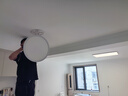 君御无缝隙超薄吸顶灯全光谱护眼客厅主灯现代简约卧室灯中山灯具套餐 无缝铝材90cm-天猫精灵(白) 实拍图