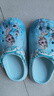 迪士尼儿童洞洞鞋儿童拖鞋女童洞洞鞋女童拖鞋儿童洞洞拖鞋女儿童 浅蓝 实拍图