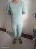 冰丝睡衣男女情侣夏季新款凉感薄款清凉短裤短袖家居服套装 女款【薄荷绿】裸感亲肤 2XL （女115-135斤 男120-145斤） 实拍图