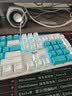 狼蛛（AULA）F2068Pro机械键盘鼠标 全键热插拔 背光 104键有线键鼠三件套装 办公电脑键盘电竞游戏专用 白绿【键鼠桌垫-三件套】青轴 实拍图